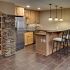 Kitchen remodel with white cabinetry and island
